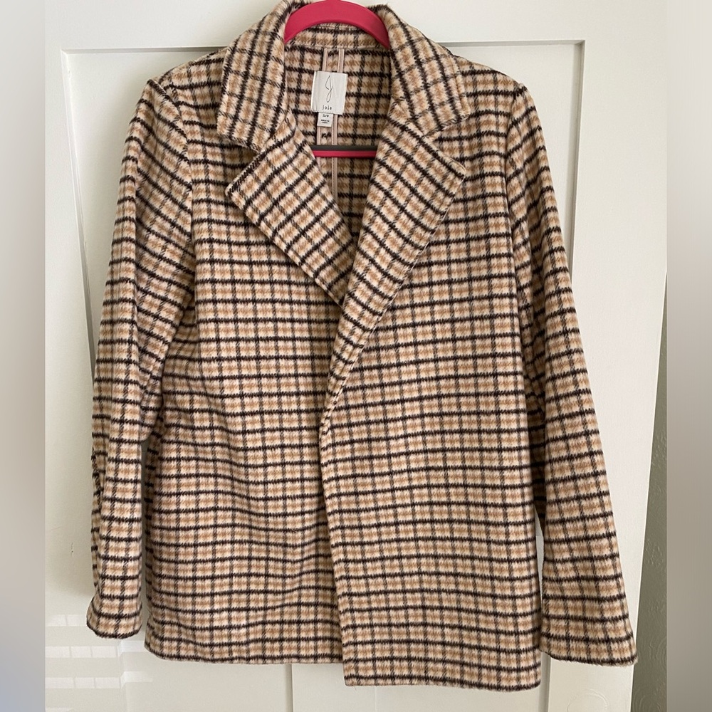Joie Plaid Blazer Jacket